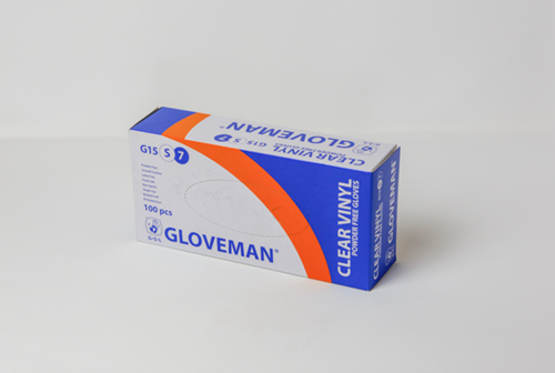 Show details for Small Clear Vinyl Powder Free Gloves (100)