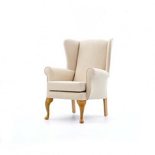 Show details for Alexander Scroll Arm Chair Wipe Clean - Cream