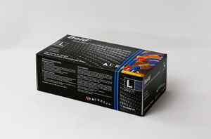 Show details for Gloves Nitrile Bold - Black Large Pack of 100	