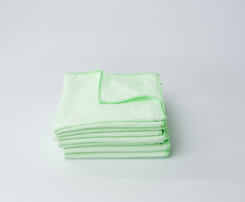 Show details for Microfibre Cloths - Green Pack of 10