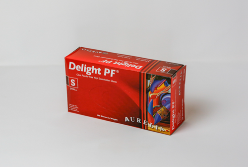 Show details for Small Delight Vinyl Powder Free Gloves (100)