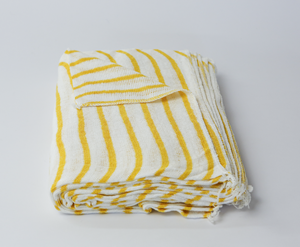 Show details for Cotton Cloths Striped - Yellow Pack of 50