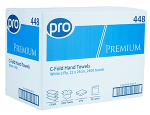 Show details for Paper Hand Towels C Fold - White 2 Ply