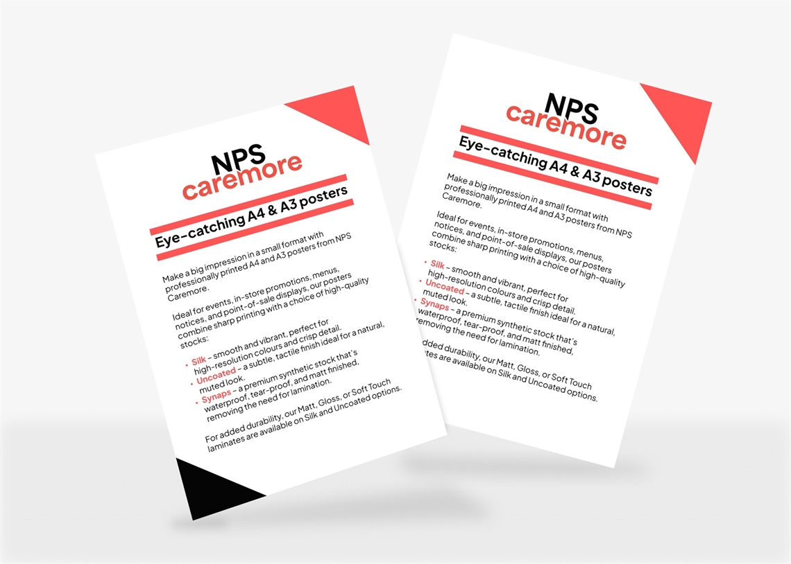 Show details for Small Format Posters (A4 & A3)