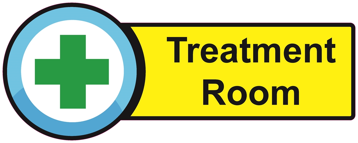 Show details for Dementia Friendly Sticker Label - Treatment Room