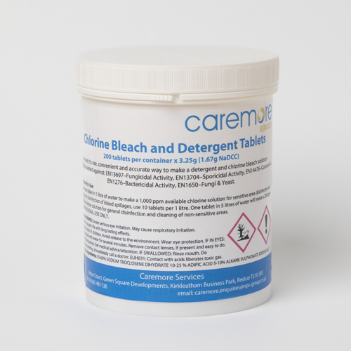 Show details for Chlorine Bleach and Detergent Tablets - Pack of 200