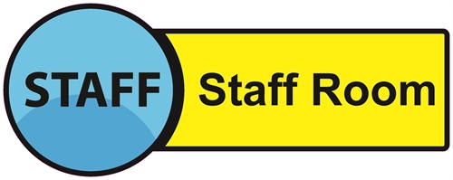Show details for Dementia Friendly Sticker Label - Staff Room
