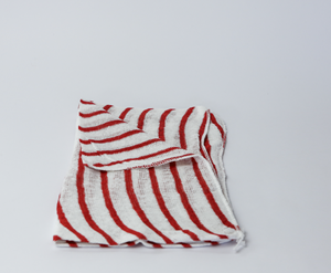 Show details for Cotton Cloths Striped - Red Pack of 50