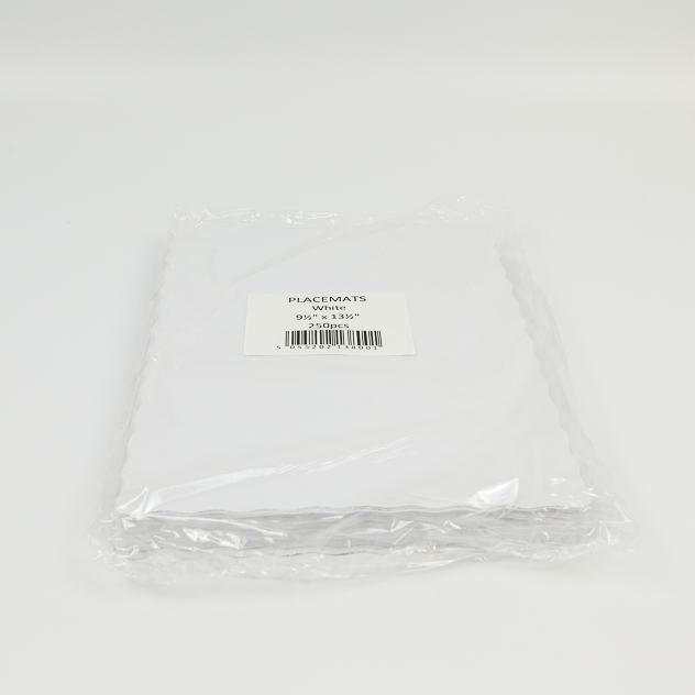 Show details for Placemats Scalloped Edge - White Pack of 250