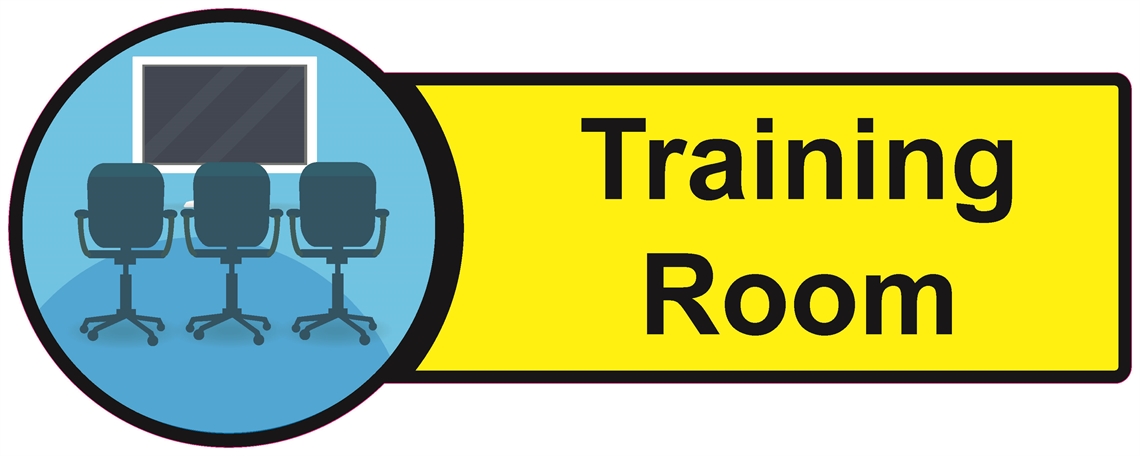 Show details for Dementia Friendly Sticker Label - Training Room