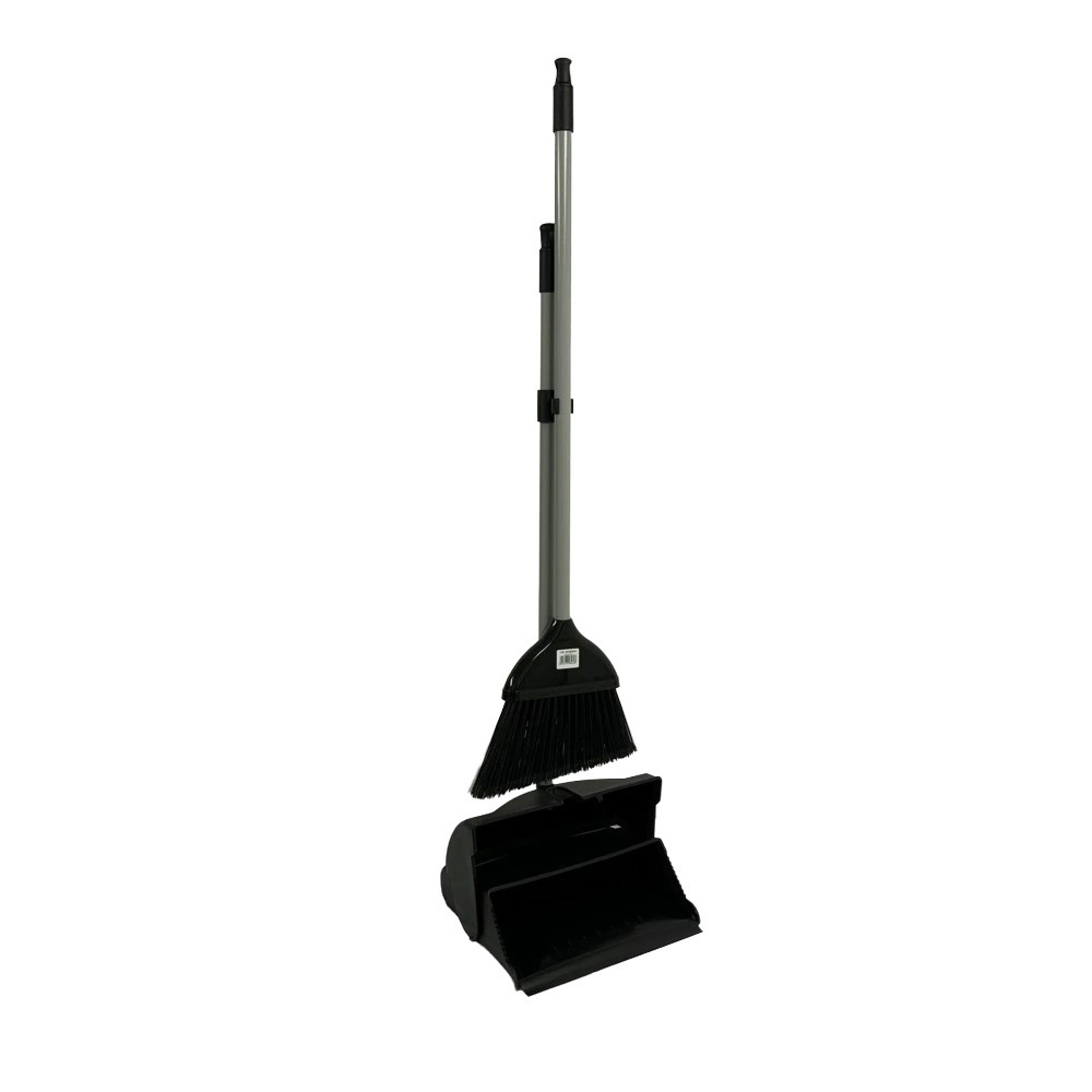 Show details for Dustpan & Brush - Long Handle Black