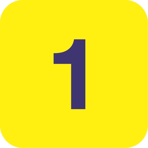 Show details for Dementia Friendly Sticker Label - Room Numbers 1 - 50