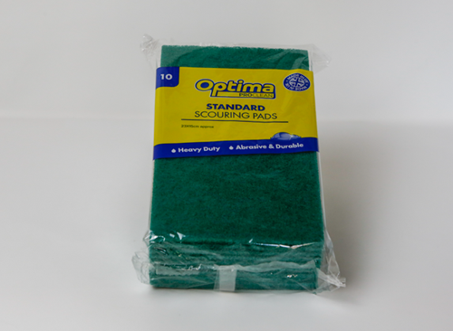 Show details for Flat Scourers - Green Pack of 10