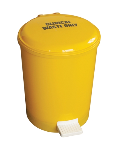 Show details for Yellow 20L Clinical Waste Bin