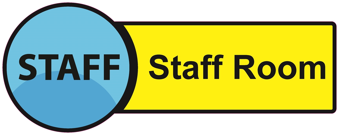Show details for Dementia Friendly Sticker Label - Staff Room
