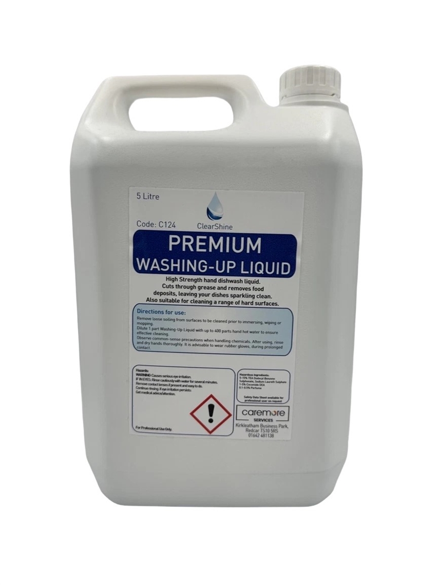 Show details for Caremore Washing Up Liquid Premium - 5l
