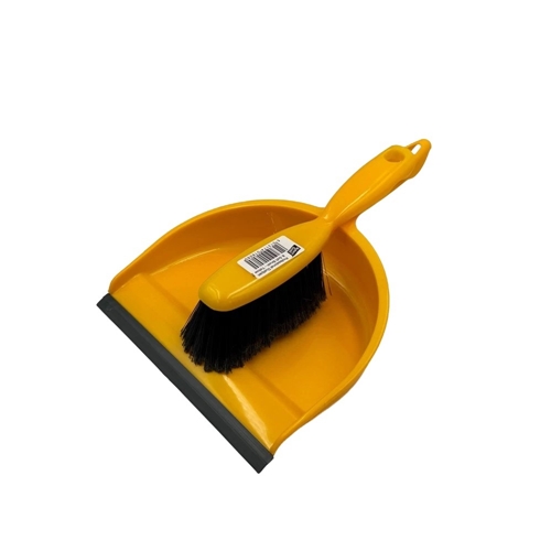 Show details for Dustpan & Brush - Yellow Small Handle