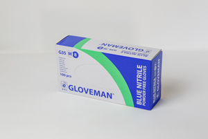 Show details for Gloveman Gloves Nitrile - Blue Medium Pack of 100