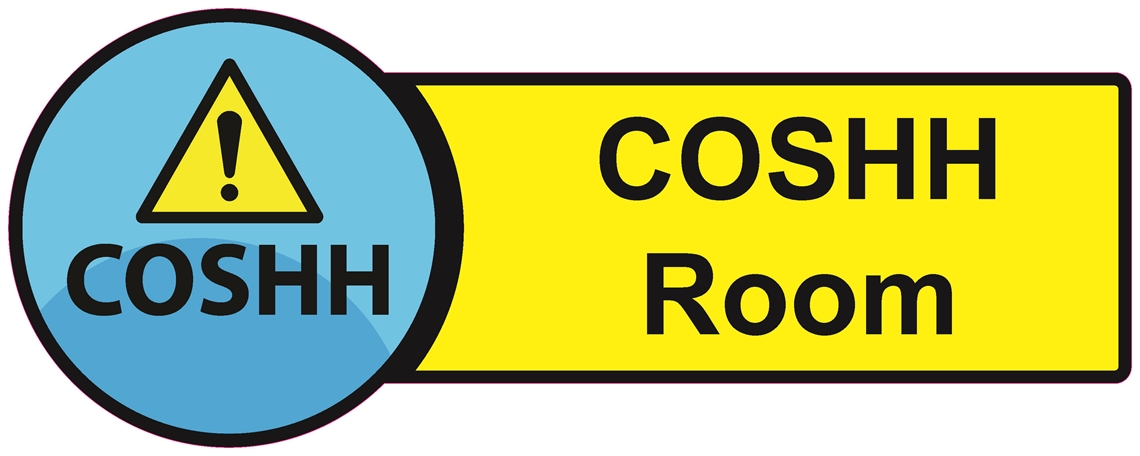 Show details for Dementia Friendly Sticker Label - COSHH Cupboard