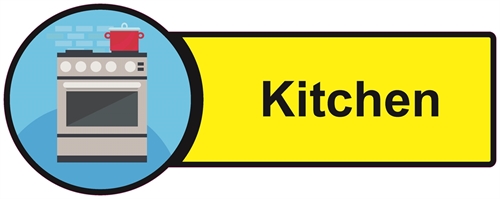 Show details for Dementia Friendly Sticker Label - Kitchen