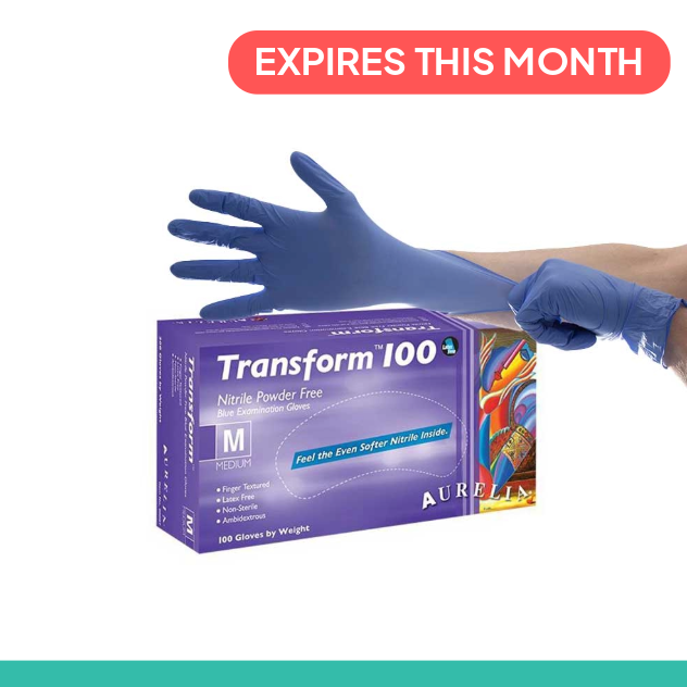 Show details for Transform Gloves Nitrile - Blue XL Pack of 100