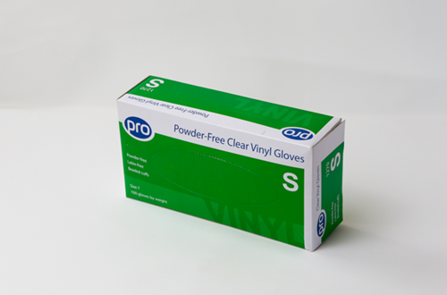 Show details for Pro Gloves Vinyl Powder Free - Clear Small Pack of 100