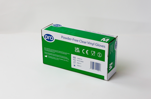 Show details for Pro Gloves Vinyl Powder Free - Clear Medium Pack of 100
