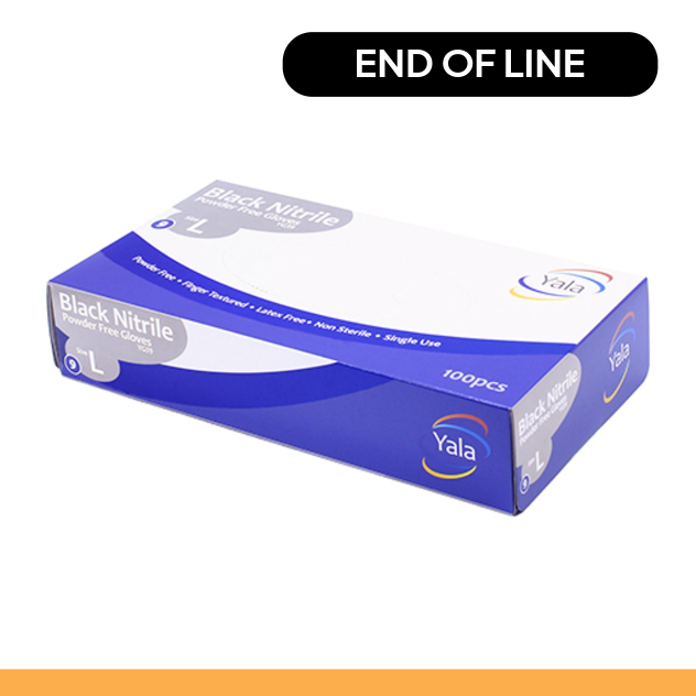 Show details for Yala Gloves Nitrile - Black Large Pack of 100