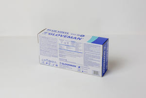 Show details for Gloveman Gloves Vinyl Powder Free - Blue Medium Pack of 100