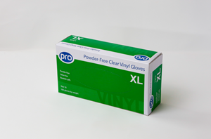 Show details for Pro Gloves Vinyl Powder Free - Clear XL Pack of 100