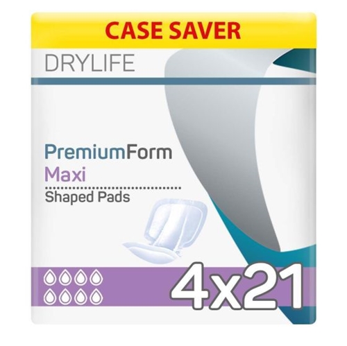 Show details for Dry Life Shaped Pads - Lilac Pack of 21