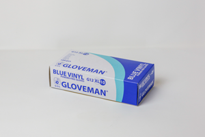 Show details for Gloveman Gloves Vinyl Powder Free - Blue XL Pack of 100