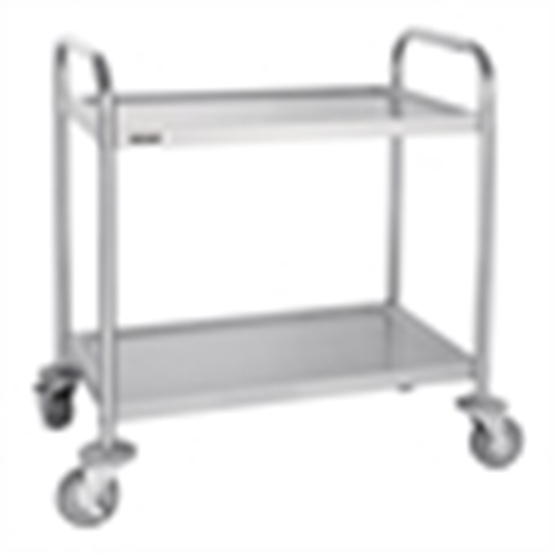 Show details for Small 2 Tier Stainless Steel Trolley