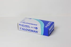 Show details for Gloveman Gloves Vinyl Powder Free - Blue Medium Pack of 100