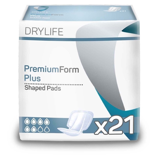 Show details for Dry Life Shaped Pads - Blue Pack of 21
