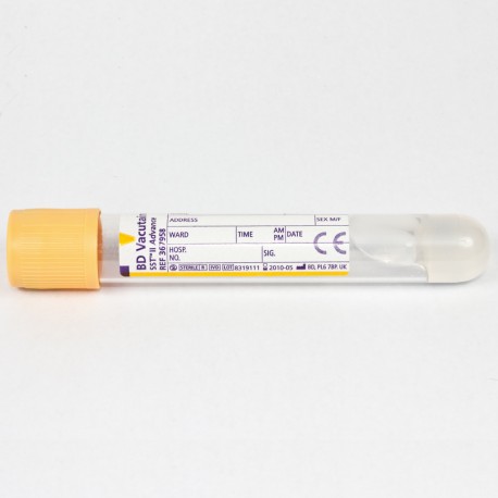 Show details for Blood Collection Tube - Gold 8ml Pack of 100