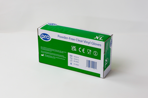 Show details for Pro Gloves Vinyl Powder Free - Clear XL Pack of 100