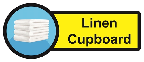Show details for Dementia Friendly Sticker Label - Linen Cupboard